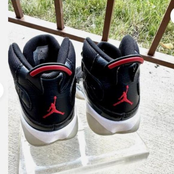 Nike Jordan 6 rings Shoes Kids unisex Size US Kids 13 C Black - Picture 10 of 12